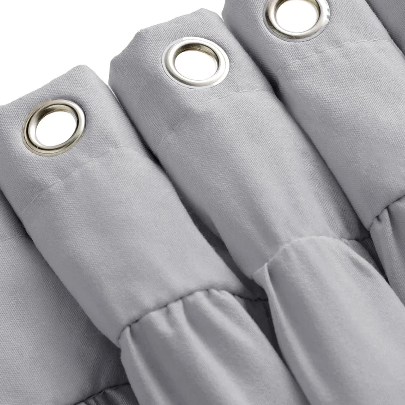 Psoiuetr Ruffle Vintage Shower Curtain Boho Farmhouse Shower Curtain for Bathroom Gray 72" L x 72" W