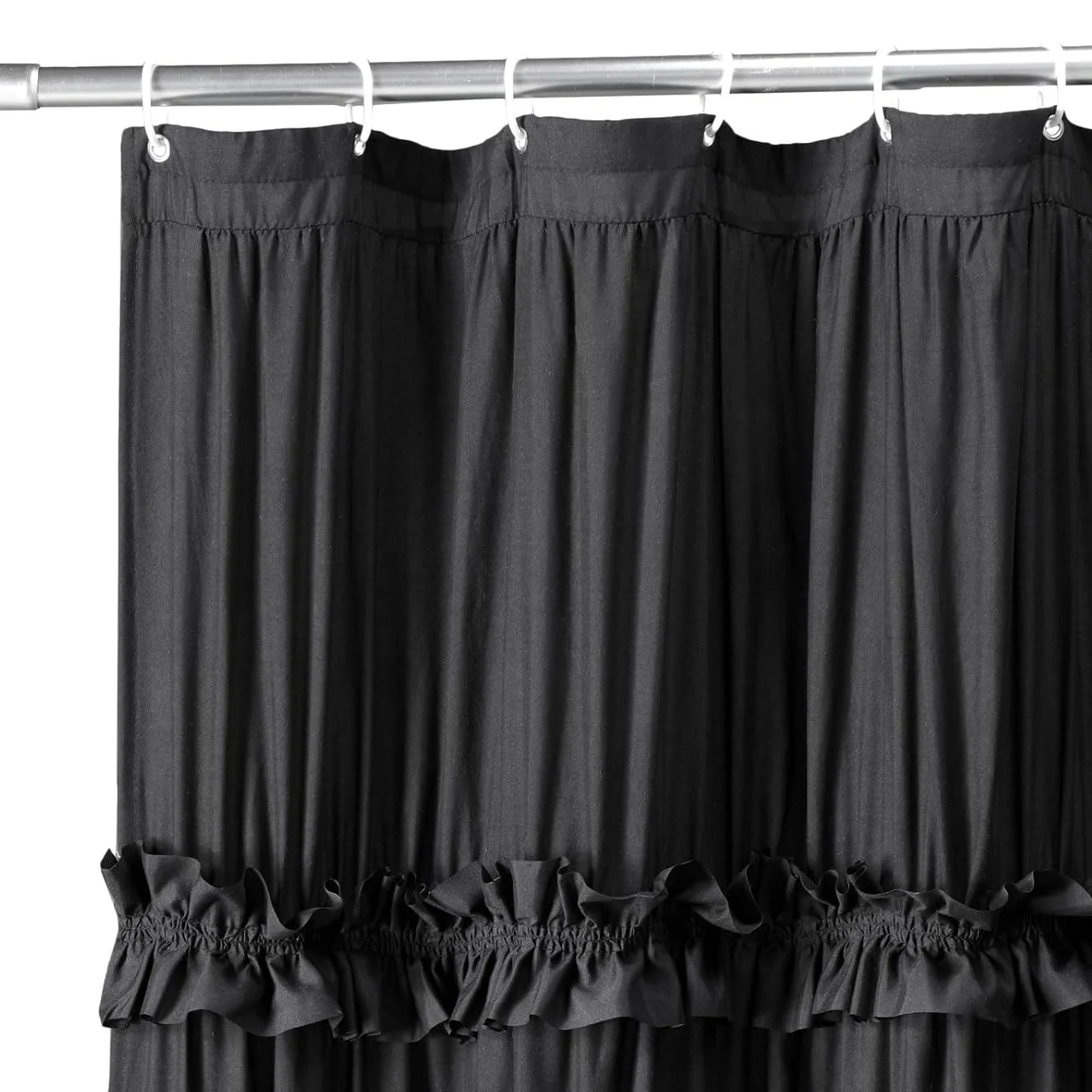 Psoiuetr Vintage Shower Curtain Boho Farmhouse Shower Curtain for Bathroom Black 72" L x 72" W